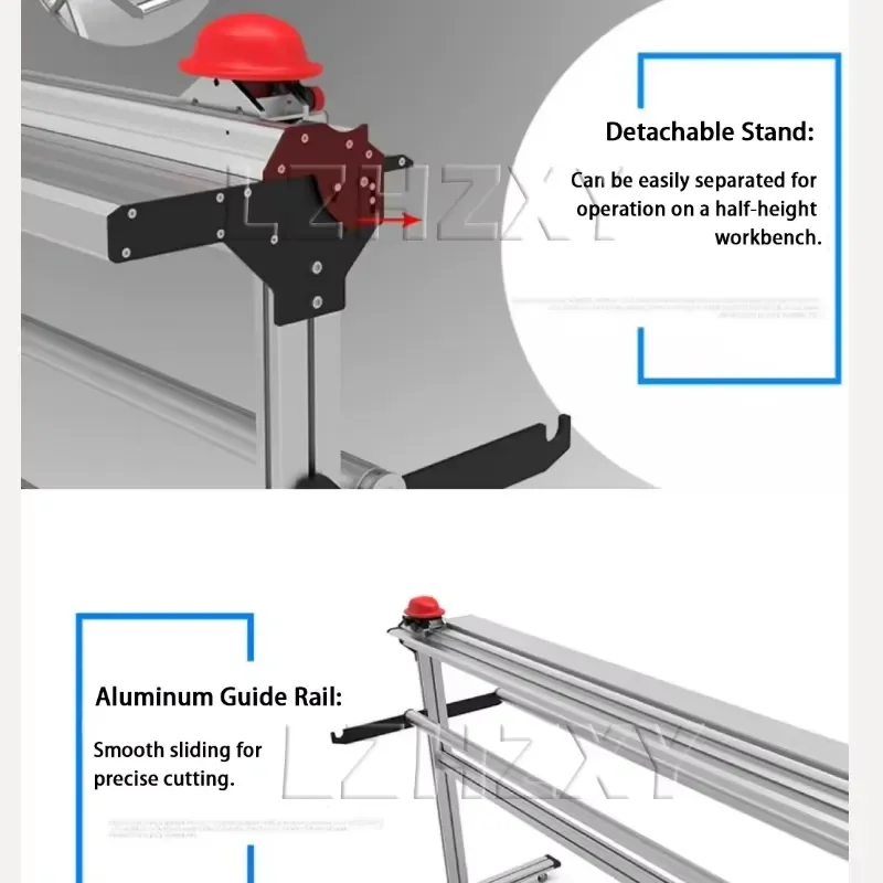 2.5M Cutting PVC Sheet Slitter Machine Blade Manual Crosscutting Machine Cutting with Smooth Incision Rolls Cutter Customized