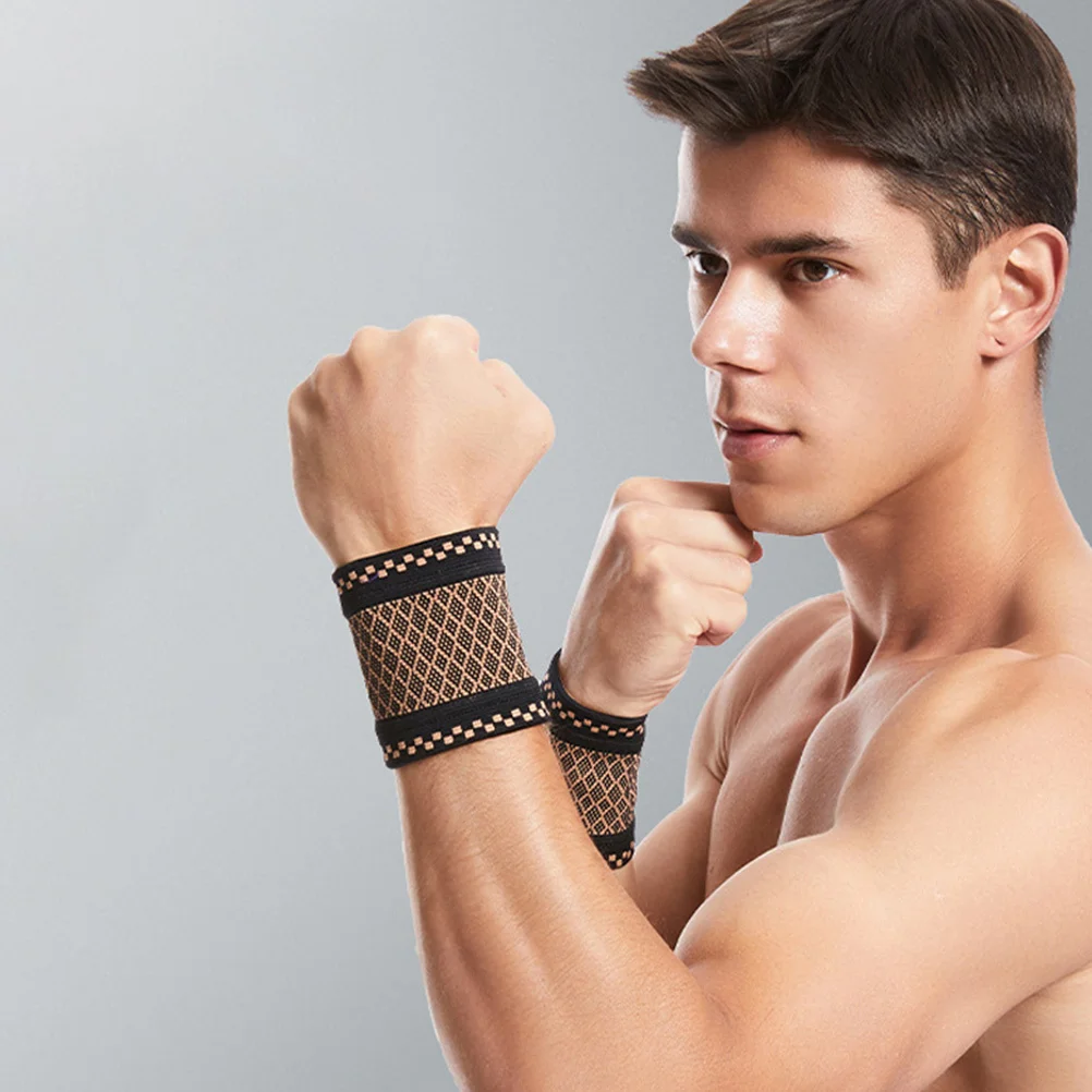 

1Pair Fitness Wrist Support Brace Elastic Wrist Protector Breathable Compression for Yoga Running Sports Wristbands Sports