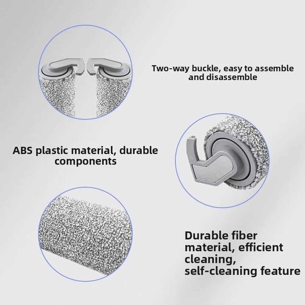 Roller Brush for Haier Z9 for Pro for z10 Pro E9 Floor Scrubbers Washable Microfiber Replacement Pad for Hardwood Laminate