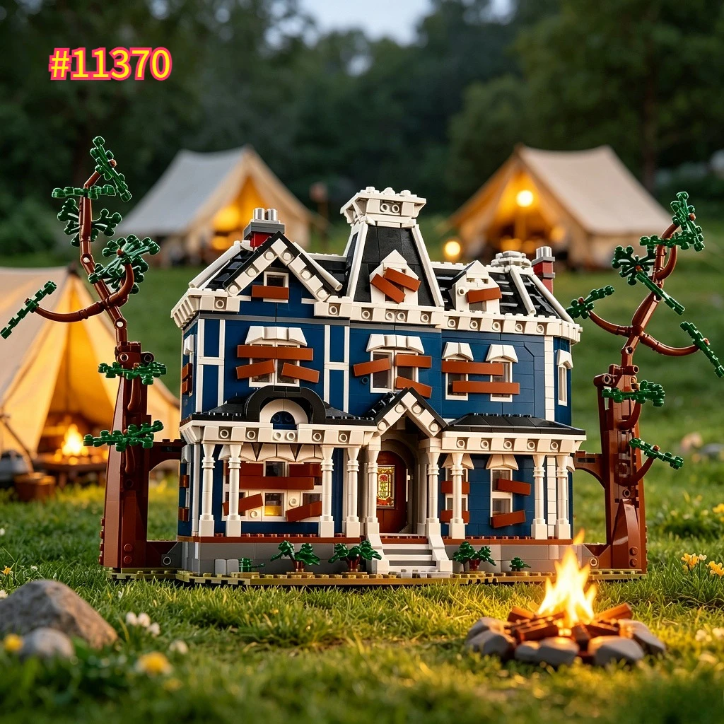 

2026 New Ideas Science TV Series Stranger Event Creel House Sets City Architecture 11370 Builing Blocks Toys Gift