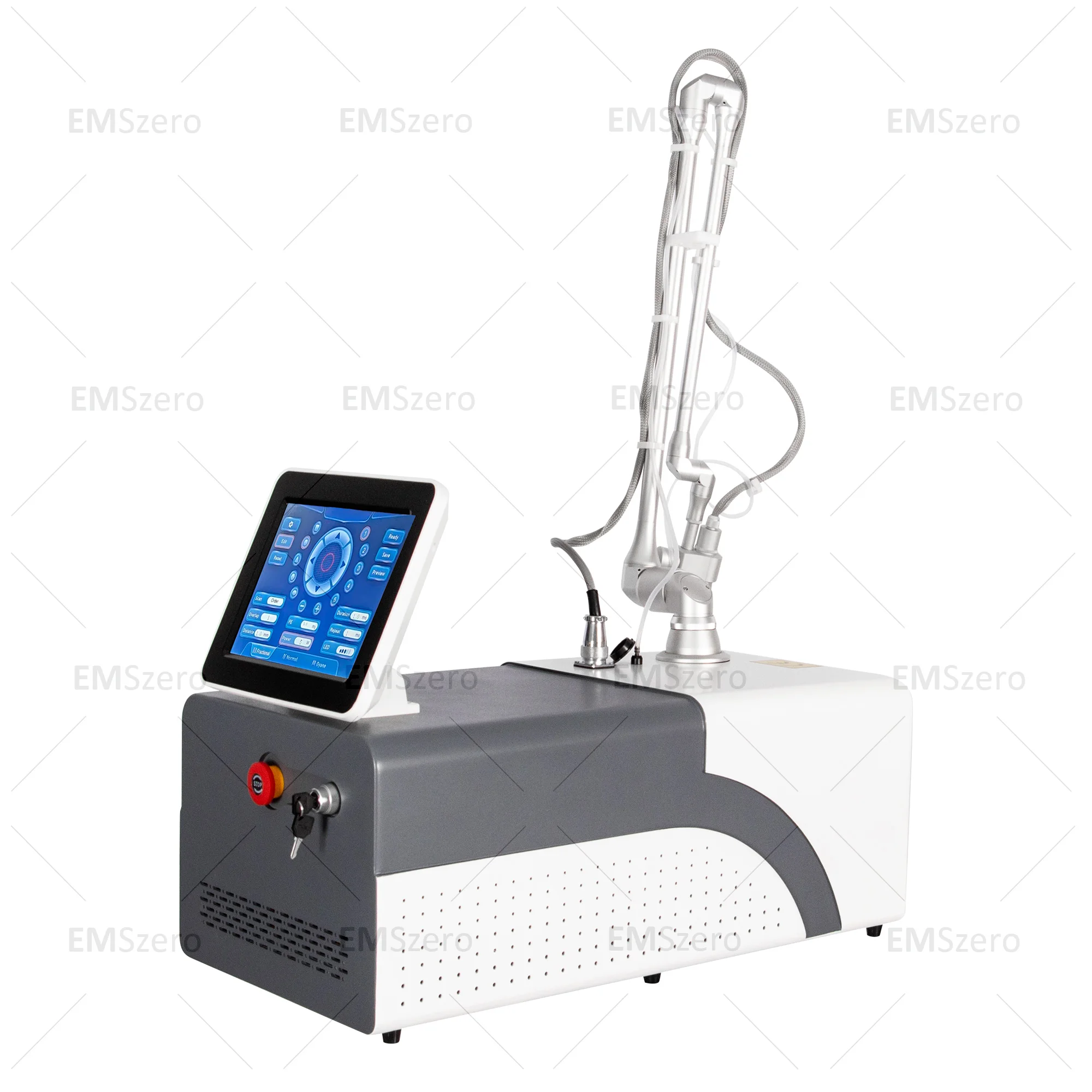 Máquina fracionária portátil do laser do co2 máquina do laser do co2 para a pele da casca do carbono profissional máquina fracionária do laser pele firme