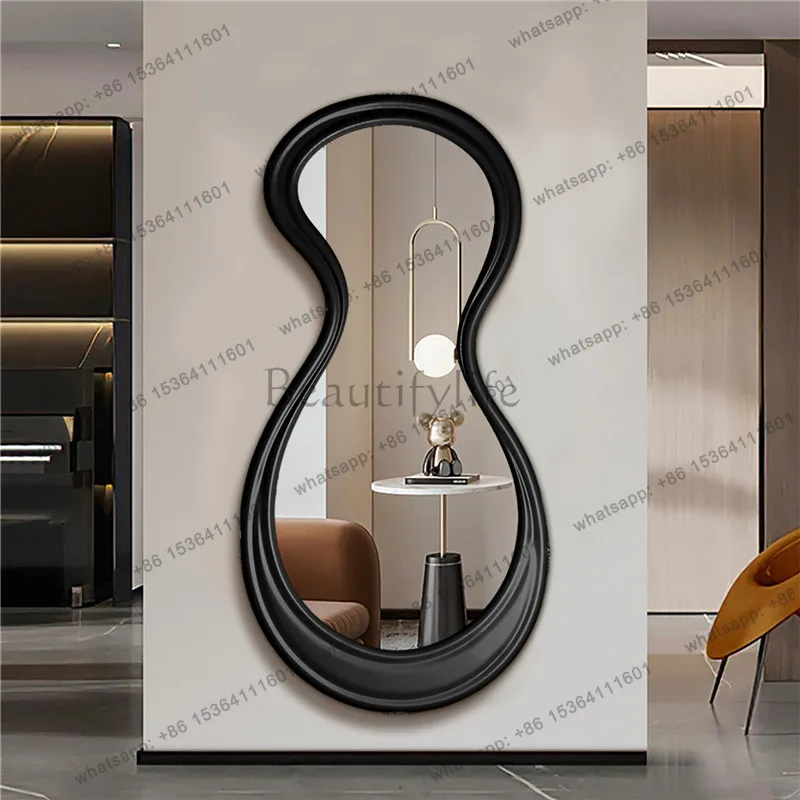 Abnormity Wavy Mirror Vintage Aesthetic Funky European Design Mirror Irregular Decoration Floor Spiegel Wand Home Decorations