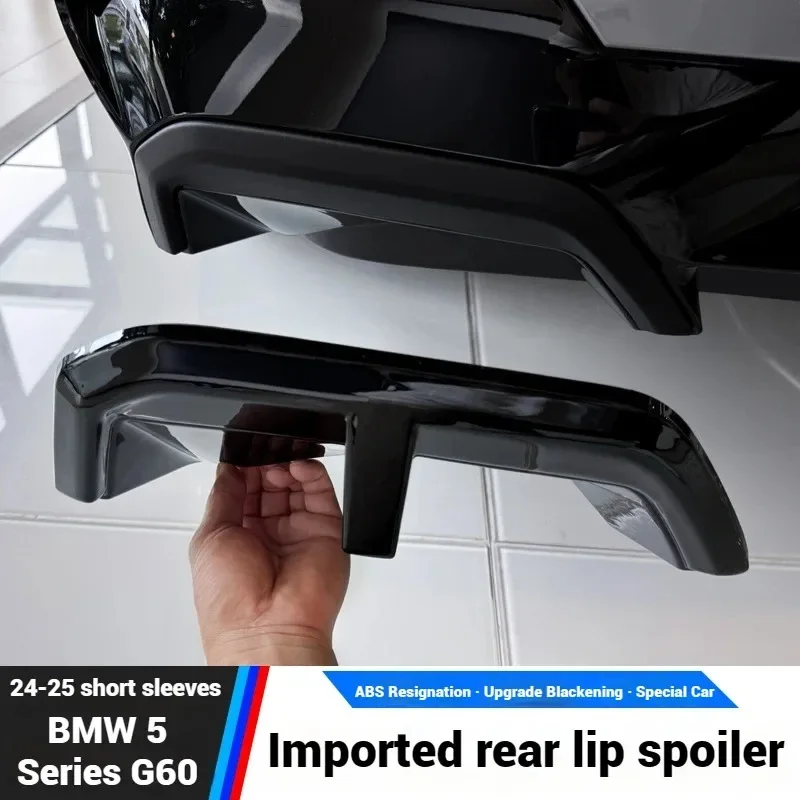 For BMW 5 Series i5 G60 2024 Black Rear Bumper Diffuser Tail lip Side Splitter Exterior Modification Rear Spoiler Accessories