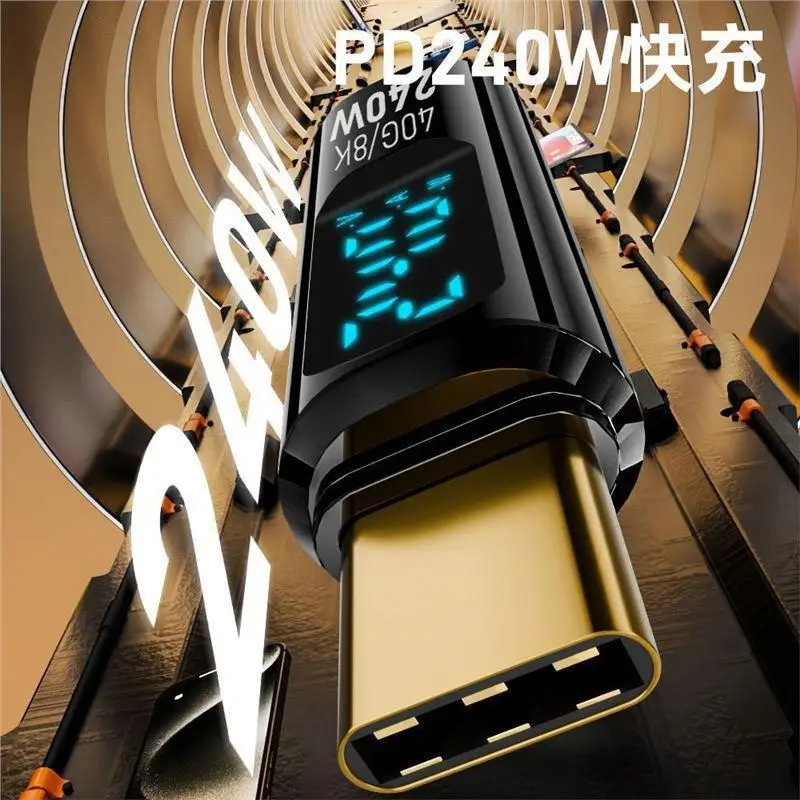 【CR】240W USB C Power Tester LED Digital Display Easy Read Voltage Current Wattage Detector for Household Appliance Power Check