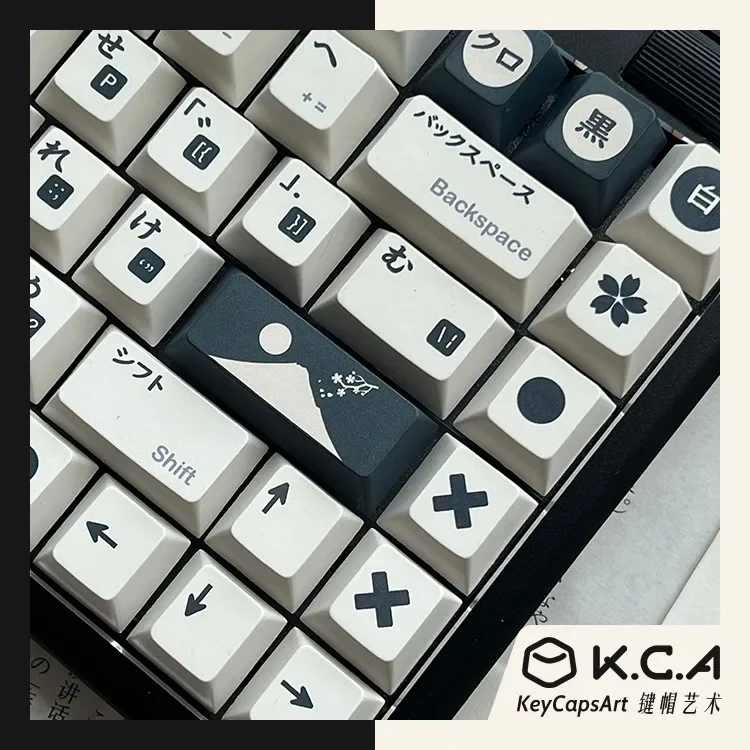 Imagem -04 - Kca-keycaps Conjunto Teclado Japonês Pbt Keycap Sublimação 140 Chaves Cereja Altura pc Gamer Teclado Mecânico Presentes