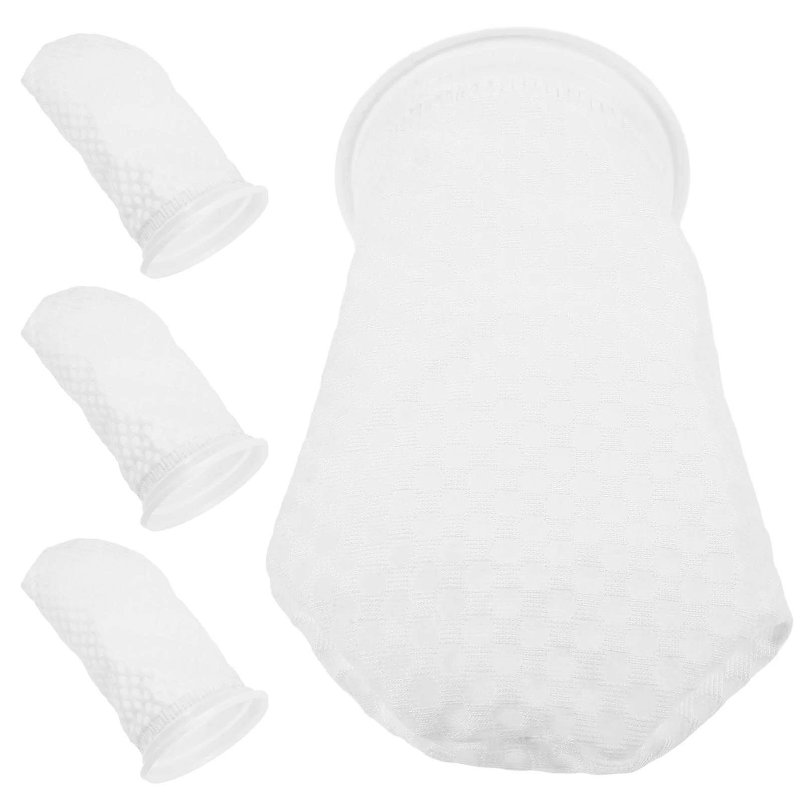 

4pcs Fish Tank Filter Socks 3D Honeycomb Aquarium Garbage Filtering Socks High Efficiency Saltwater Freshwater Pond Pool