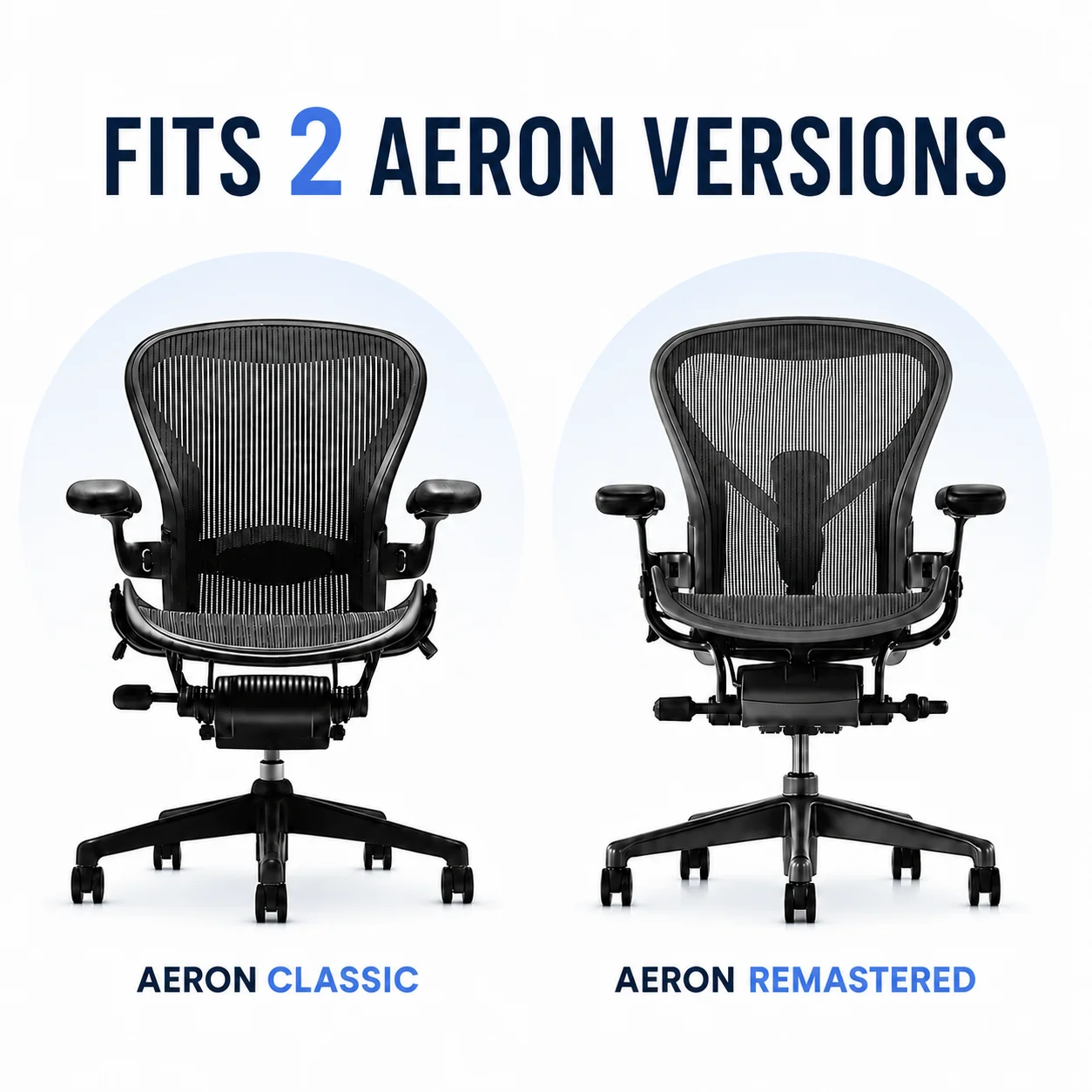 Herman Miller Aeron Headrest Support for Classic & Remastered Chair Replacement Accessory with Hanger Adjustable Ergonomic Neck