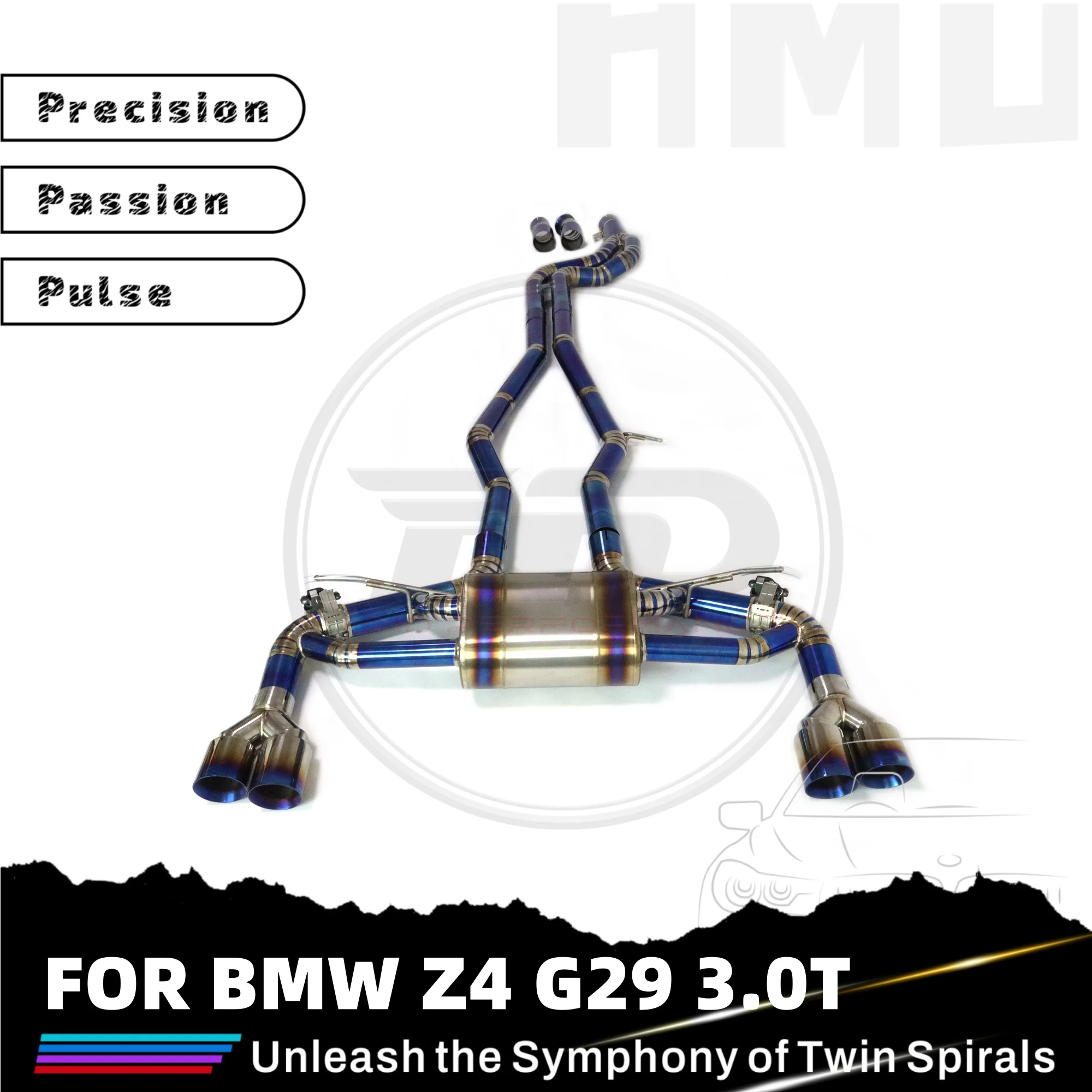 

Горячие продажи HMD TC4 Catback выхлоп для BMW Z4 G29 3.0T с электронным клапаном выхлопной трубы