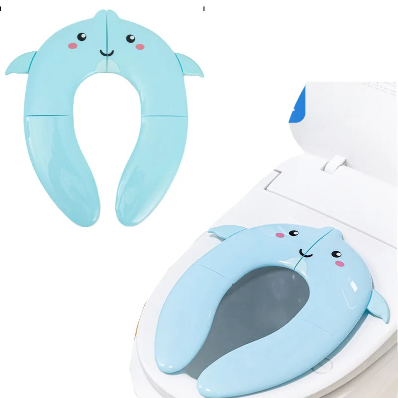 High quality Baby Foldaway Portable small packetToilet Training Seat Potty Ring Anti-skid Toilet Mat travel pot chair