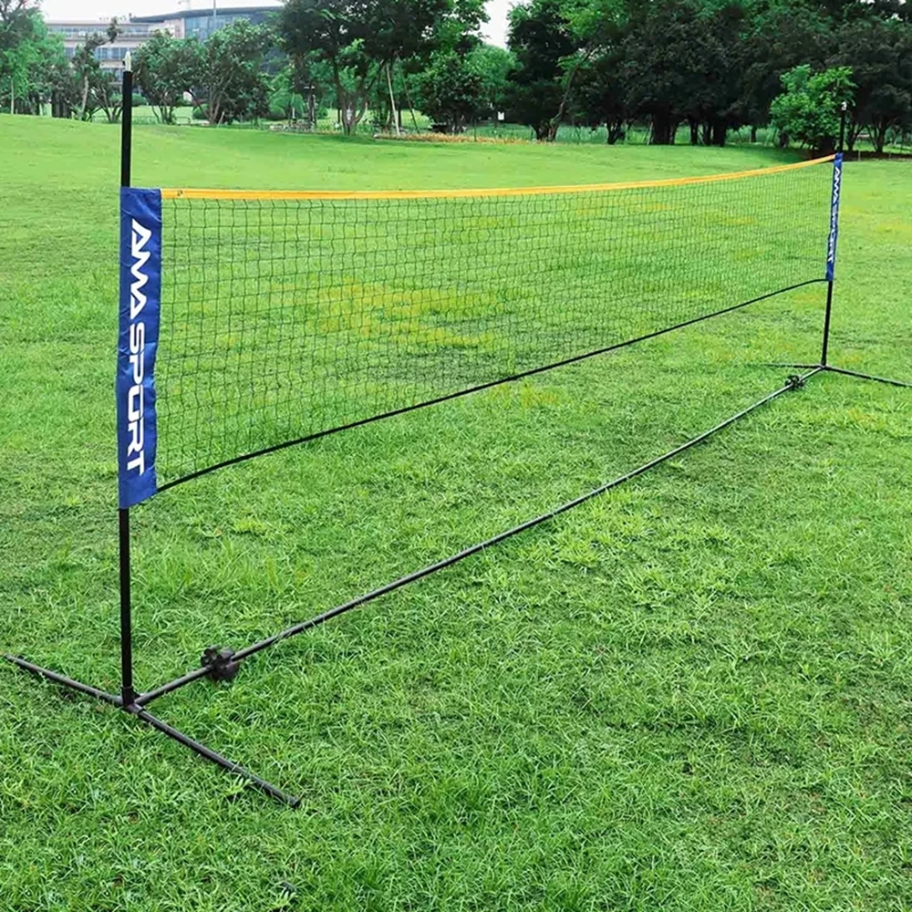 3.1-6.1M Portable Folding Standard Professional Badminton Net Indoor Outdoor Sports Volleyball Tennis Training Square Nets Mesh