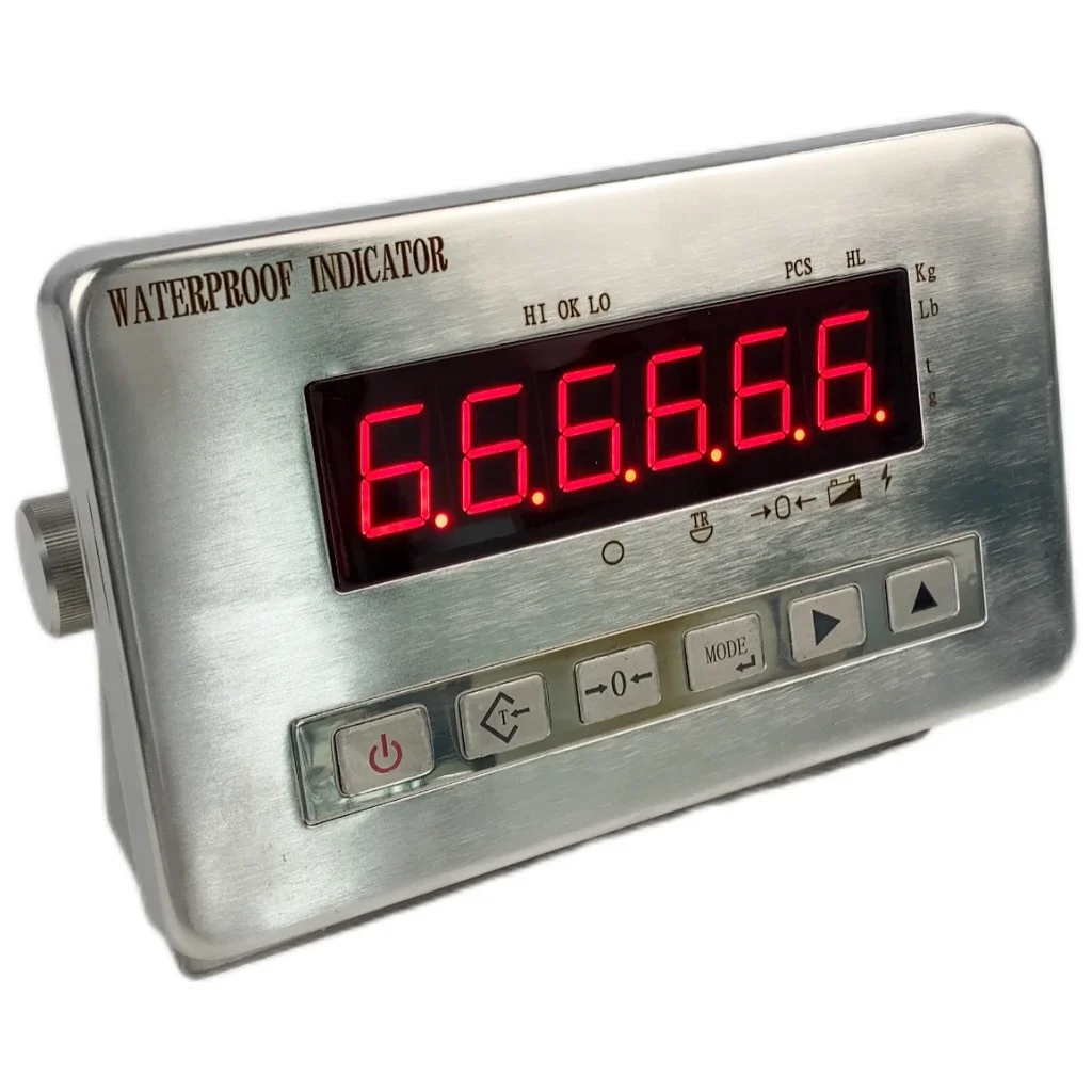 OIML Approval Weighing Indicator  IP67 Stainless Steel Waterproof Indicator  Software LED Display Weight Indicator