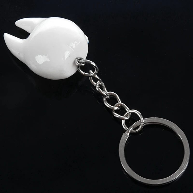 80 Pcs Keychain Key Ring Hang Tooth Shape Cute  Gift