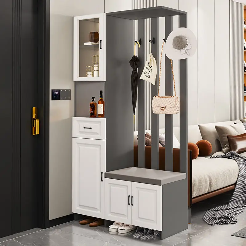 Light luxury door cabinet, shoe cabinet integrated household locker, screen partition, living room shielding cabinet, modern sim