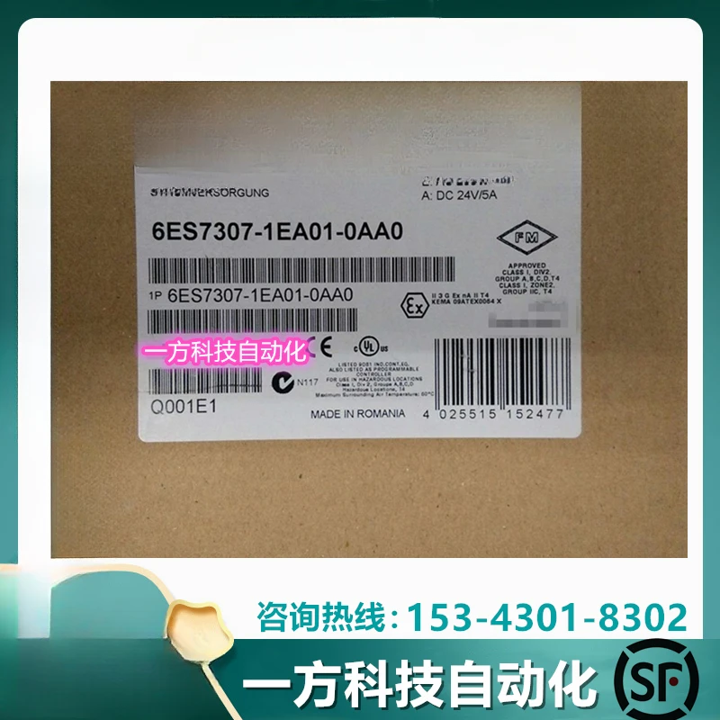 6ES7307-1KA01-0AA0 S7-300 10A Power Module 6ES73071KA010AA0