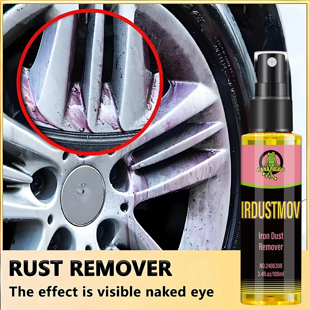 Iron Dust Remover Car Wheels & Paint Iron Powder Remover Rust Remover Car Supplies Cleaner Oxide Layer Cleaner RG308
