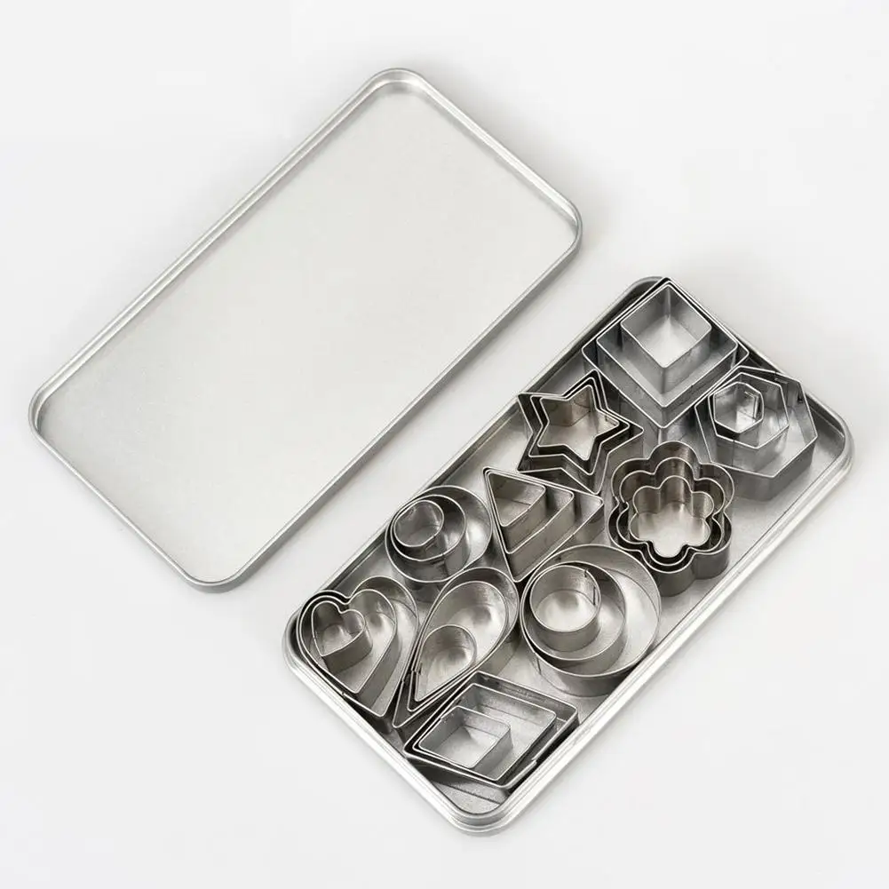 30Pcs/set Mini Cookie Cutter Shapes Small Molds for Pastry Dough Clay Cake Mold Hot