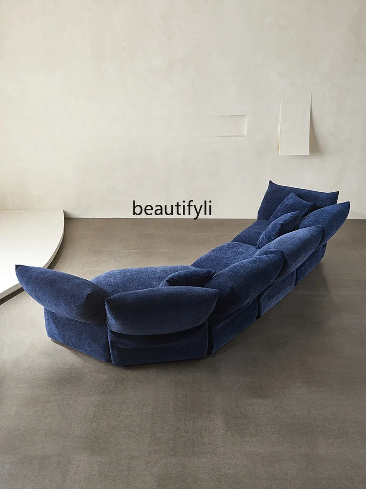 Modern Minimalist Creative Petal Sofa Italian Living Room Designer Fabric Shaped Curved Sofa