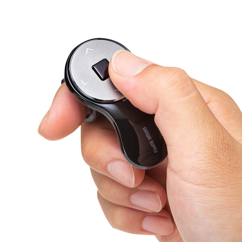 

Japan SANWA Bluetooth Wireless Mouse Air Flying Mouse Mini Lazy Thumb Mouse PPT TV Projection Pen Page Flip Pen Lightweight 20g