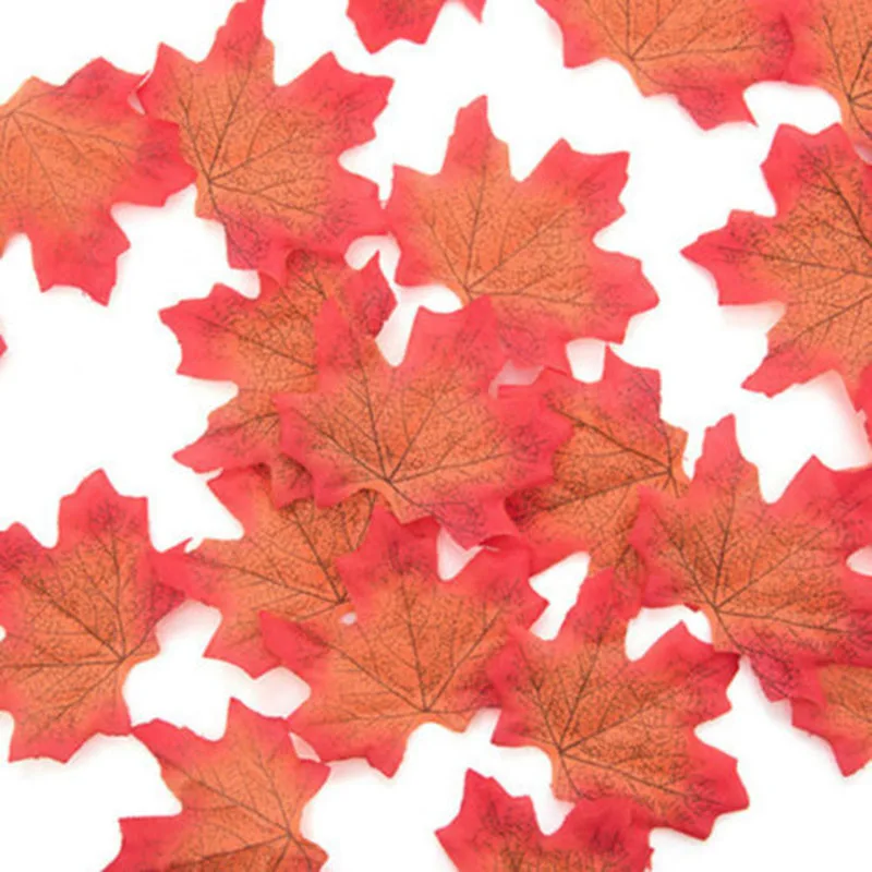 Party Artificial Maple Leaves Props Decoration Indoor Outdoor Office Photography Plants Silk Interior Odor-Free