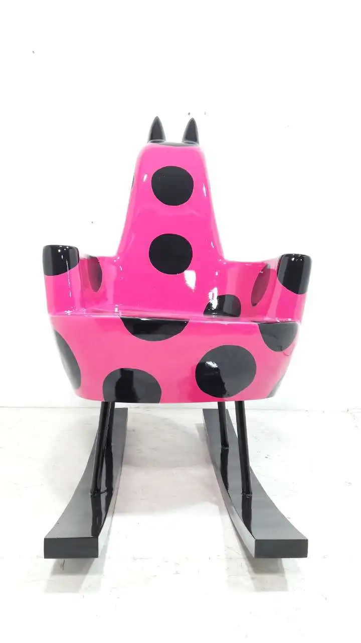 Creative decoration, rocking chair polka dot hotel decoration home decoration high