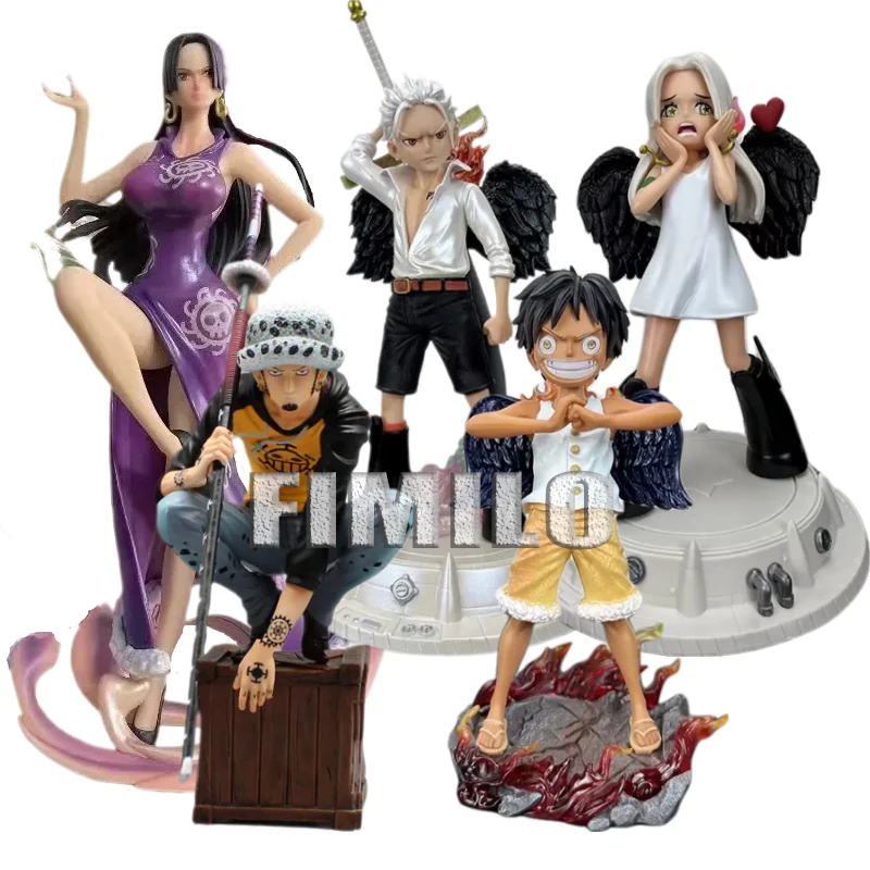 

One Piec Figures Trafalgar D. Water Law Monkey D Luffy Action Figures Seraphim Angel Luffy Model Anime PVC Collection Toys Gifts