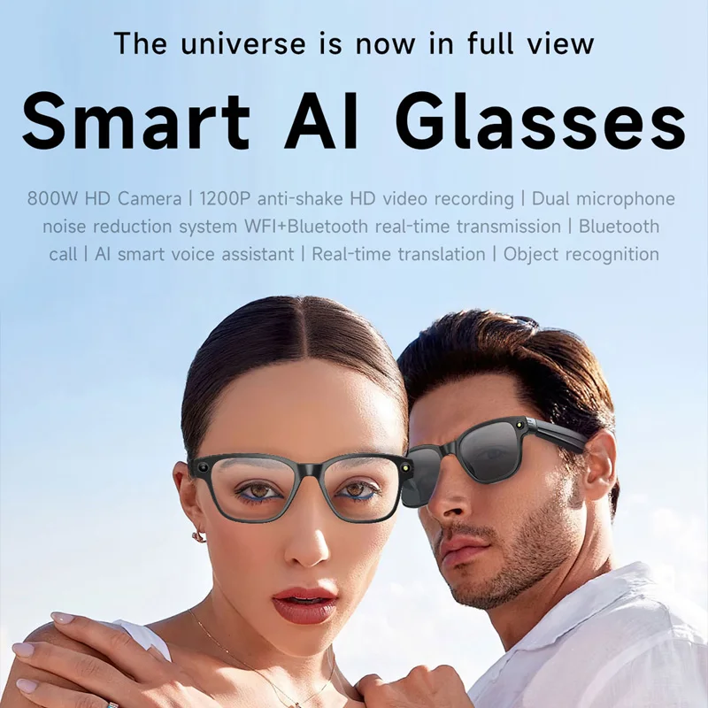 Xiaomi AI Smart Glasses 8-megapixel Camera Mini Camera Bluetooth Call Sunglasses Shooting Audio Listening Music Camera Glasses - Image 3