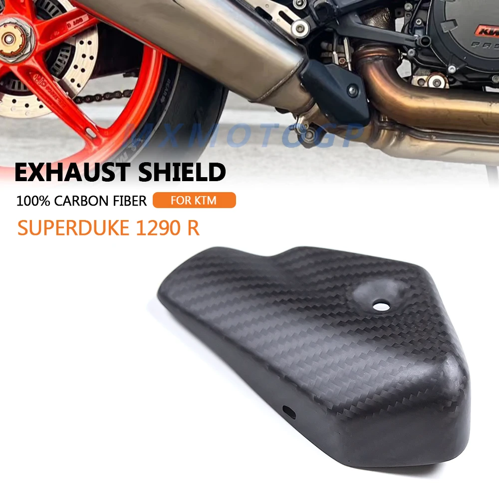 For KTM 1290 Super Duke R Superduke 1290 2020 2021 2022 2023 100% Carbon Fiber Exhaust Shield Fairing Motorcycle Accessories