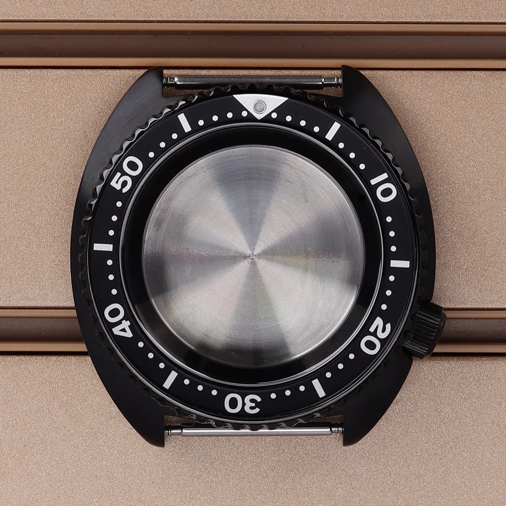 

Корпус мужских часов 45 мм, сапфировое стекло, водонепроницаемый для Turtle Abalone Seiko NH34 NH35 NH36 NH38 4R36, механизм 28,5 мм, циферблат 120 щелчков