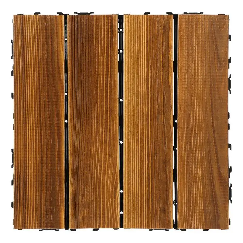 

Wood Deck Tile Interlocking Wooden Flooring Outdoor Wooden Flooring Wood Patio Tile Decoration for Patio Yard Garden Deck