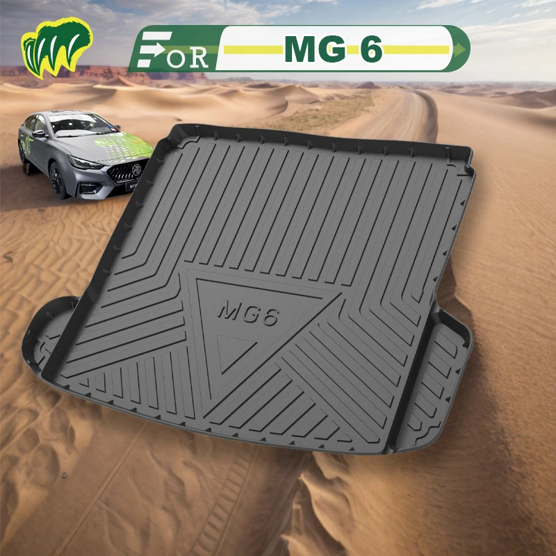 

For MG 6 Pro 18 19 20 21 22 2017-2023 Custom Fit Car Trunk Mat All Season Black Cargo Mat 3D Shaped Laser Measured Trunk Liners