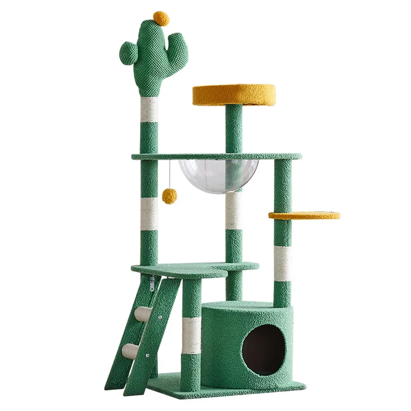 

Cactus cat climbing frame nest tree integrated big cat toy shelf jumping platform