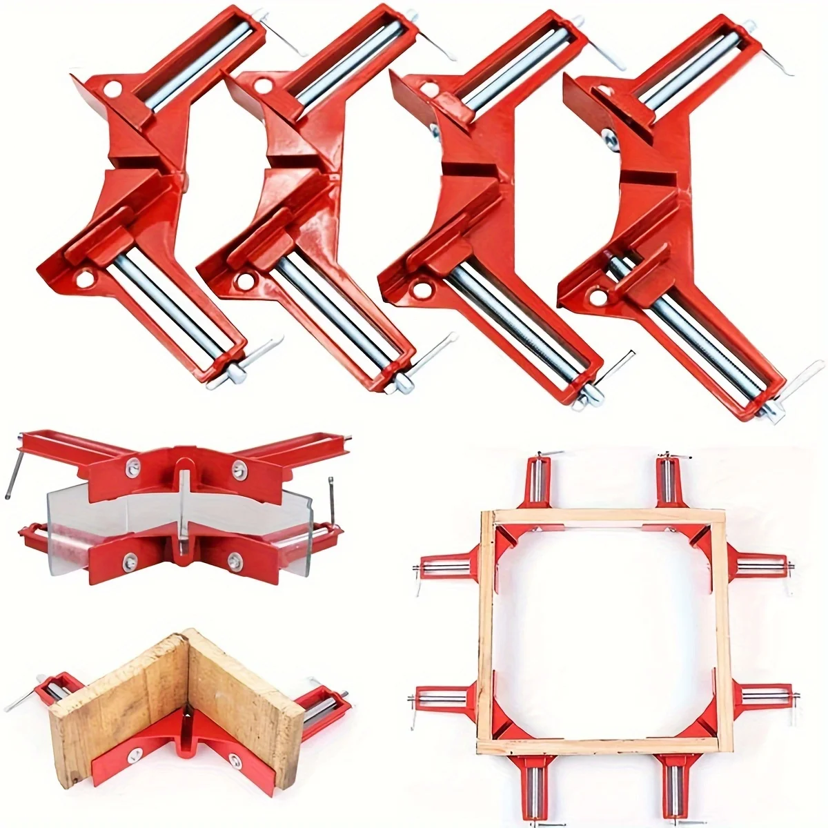 

Right Angle Clamp, 90 Degrees Corner Clamp, Picture Frame Holder, Glass Holder, DIY Woodworking Hand Tools