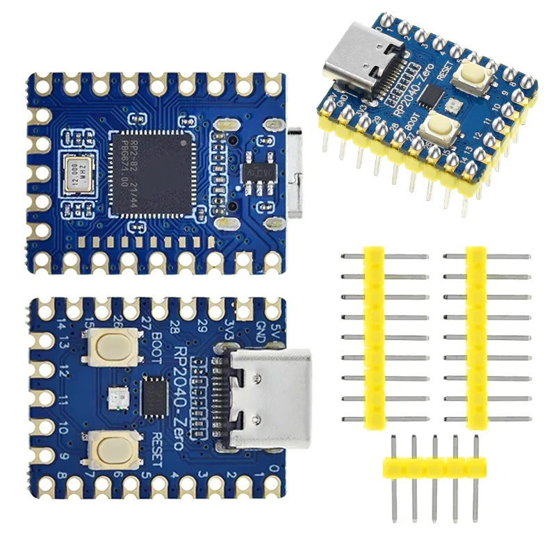 TZT For Raspberry PI RP2040-Zero microcontroller development board PICO motherboard dual core processor mini microcontroller