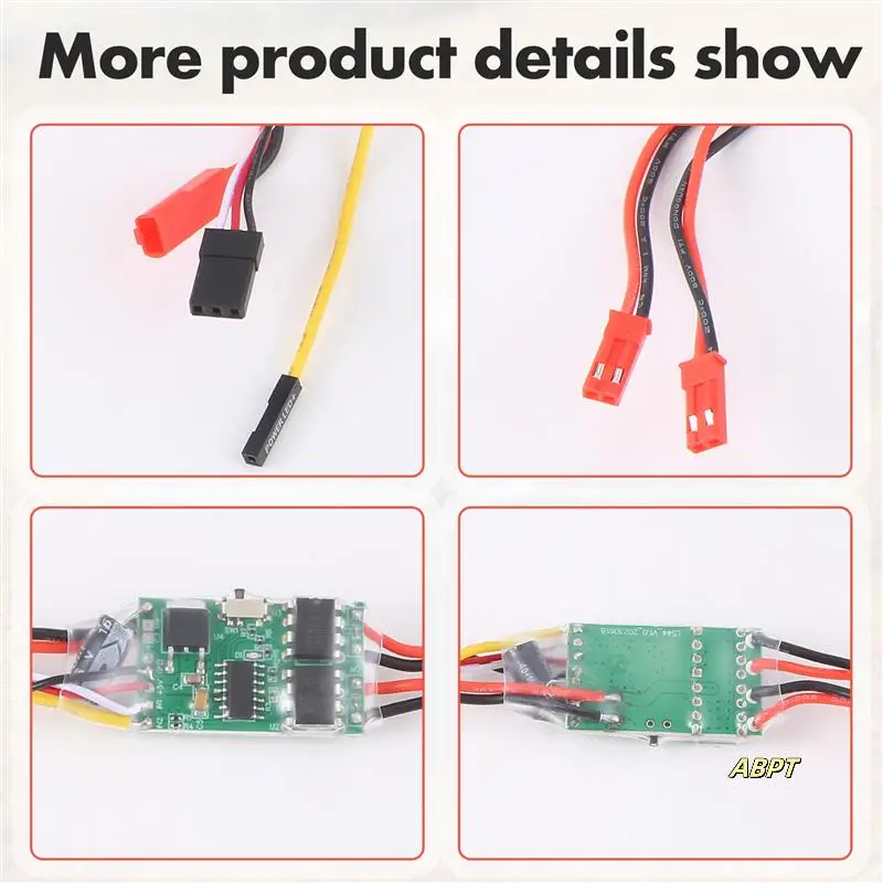 

Двусторонний двунаправленный матовый двигатель Esc 2S-3S Lipo 5A Esc, контроль скорости для радиоуправляемой модели лодки/танка 130 180, матовый двигатель, 2 шт.
