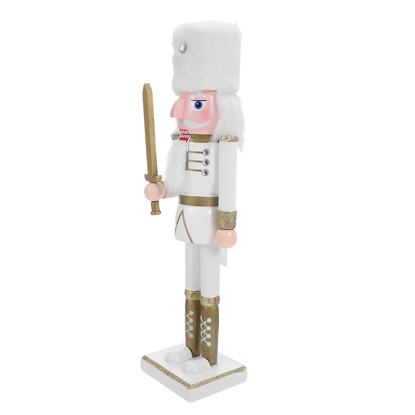 

38Cm Christmas Nutcracker Soldier Wooden Traditional Holiday Tabletop Decoration Nutcracker Ornaments Home Decor