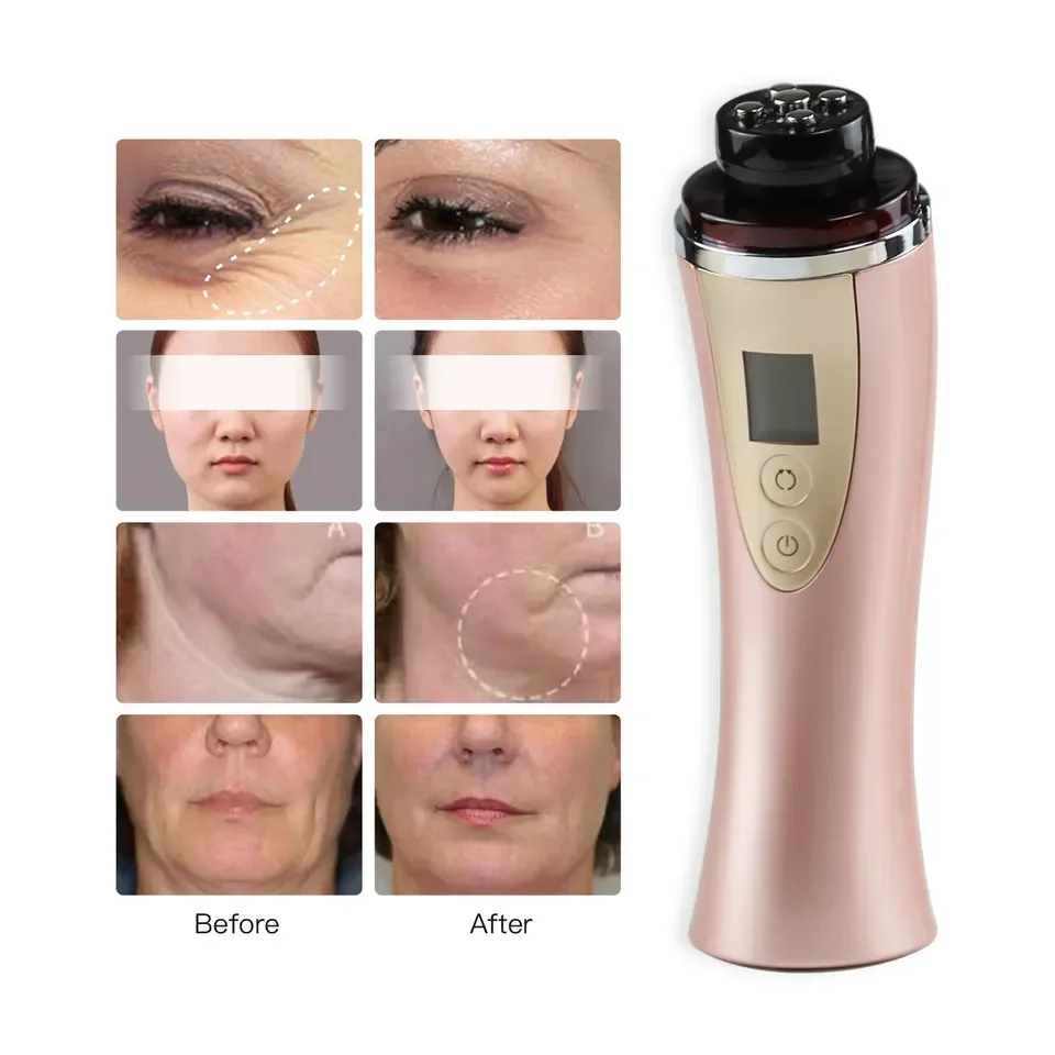 Home Use Facial EMS RF Massager Beauty Instrument Led Photon Therapy Skin Tightening Facial Microcurrent Facial Toning Device