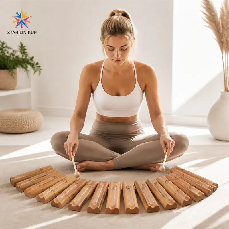STAR LIN KUP Mountain Rain Quartz Crystal Sound Bundle Yoga Meditation Bells Chimes Healing Musical Instruments for
