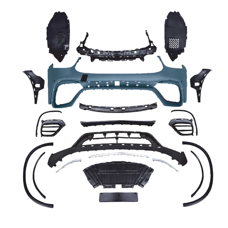 

Подходит для Mercedes-Benz GLC C253, модифицированный GLC63 Coupe AMG, передний и задний бампер в сборе с полным объемным звуком