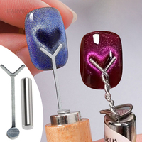 Y-shape Cat Eye Nail Magnet Set Creating Heart Cat Claw Shapes on Nails Y-shape Iron Wire Magnetic Nail Art Accessories Tools