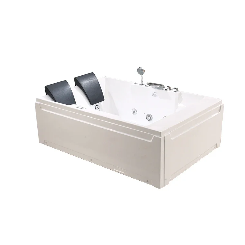 

Twin bathtub acrylic independent surfing massage bubble couple luxurious heated large bathtub