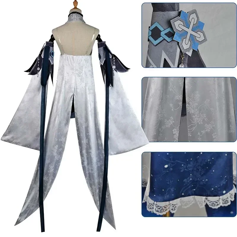 Costume de Cosplay Guizhong Haagentus Gui Zhong en Tissu Texturé, Robe de Sauna, Perruque Trempée pour Jeu de Bande Dessinée