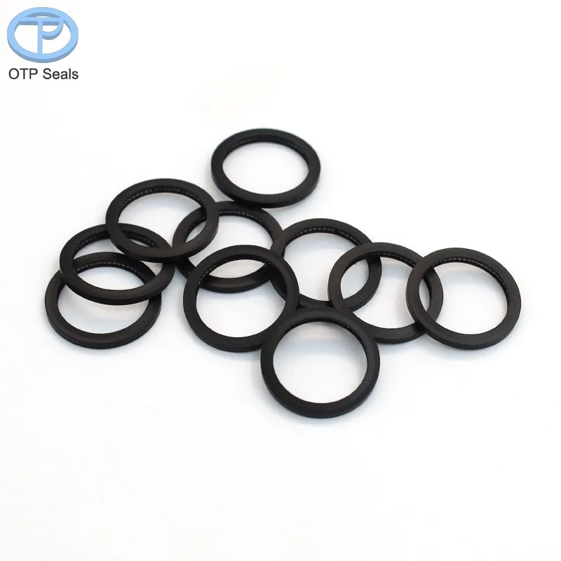 

End face spring inner seal PTFE seals polytetrafluoroethylene add Carbon Fiber Graphite V-spring 316 factory customized sales
