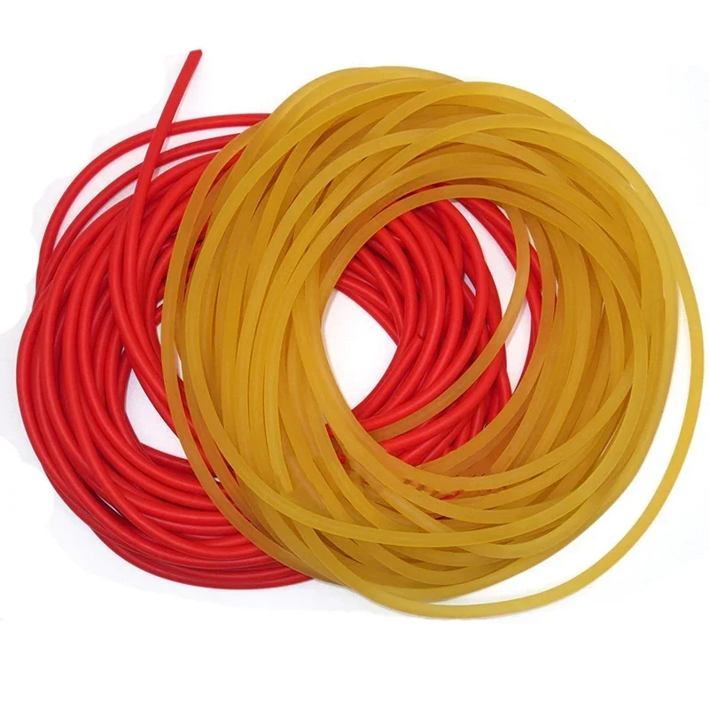 1000g Solid Slingshot Round Rubber Band 4mm High Elastic Solid Latex Rubber Band Slingshot Toys Fishing Release Rope Equipment