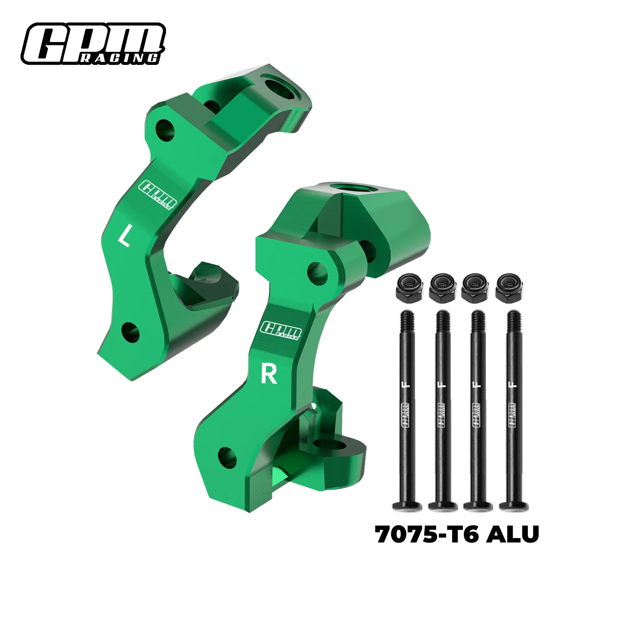 GPM 7075 كتل العجلات الأمامية المصنوعة من خليط معدني (محاور C) TRAXXAS Mini Maxx/Mini XRT/Mini Slash/Mini Rally 10732