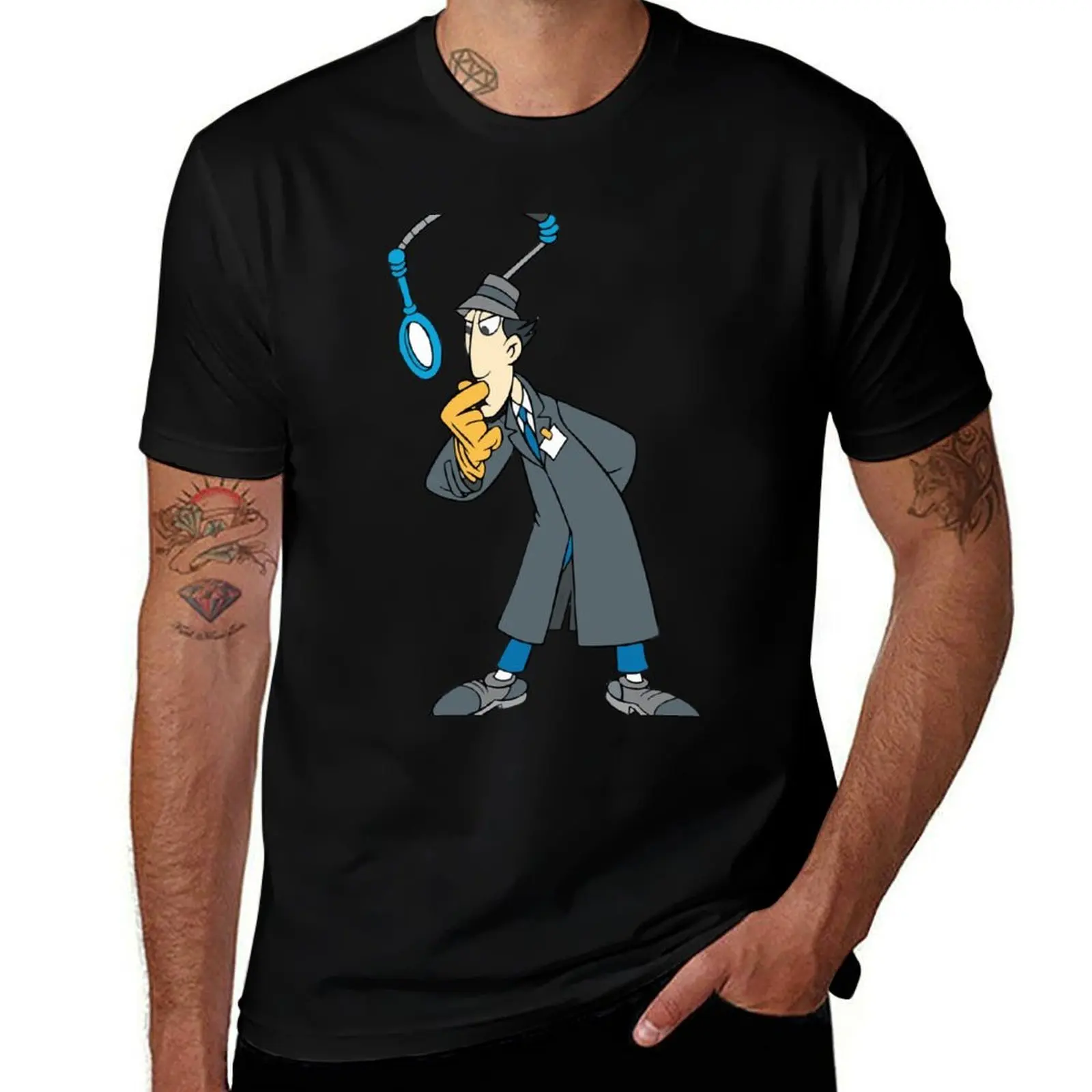 

Inspector Gadget T-Shirt man t shirts high quality luxury brand t shirt man plain T-Shirt