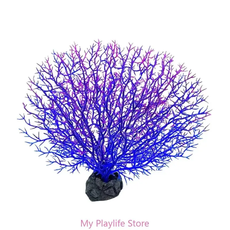 Tree Shape Resin Coral Aquarium Decoration Fish Tank Landscaping Decor Sea Iron Tree Plastic Coral Aquarium Decor Plants