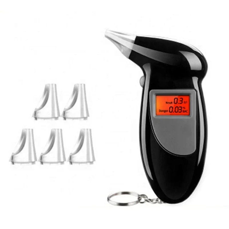 Digital Alcohol Detector Police Alcotest Backlight Display Breathalyzer Handheld Alcohol Breath Tester