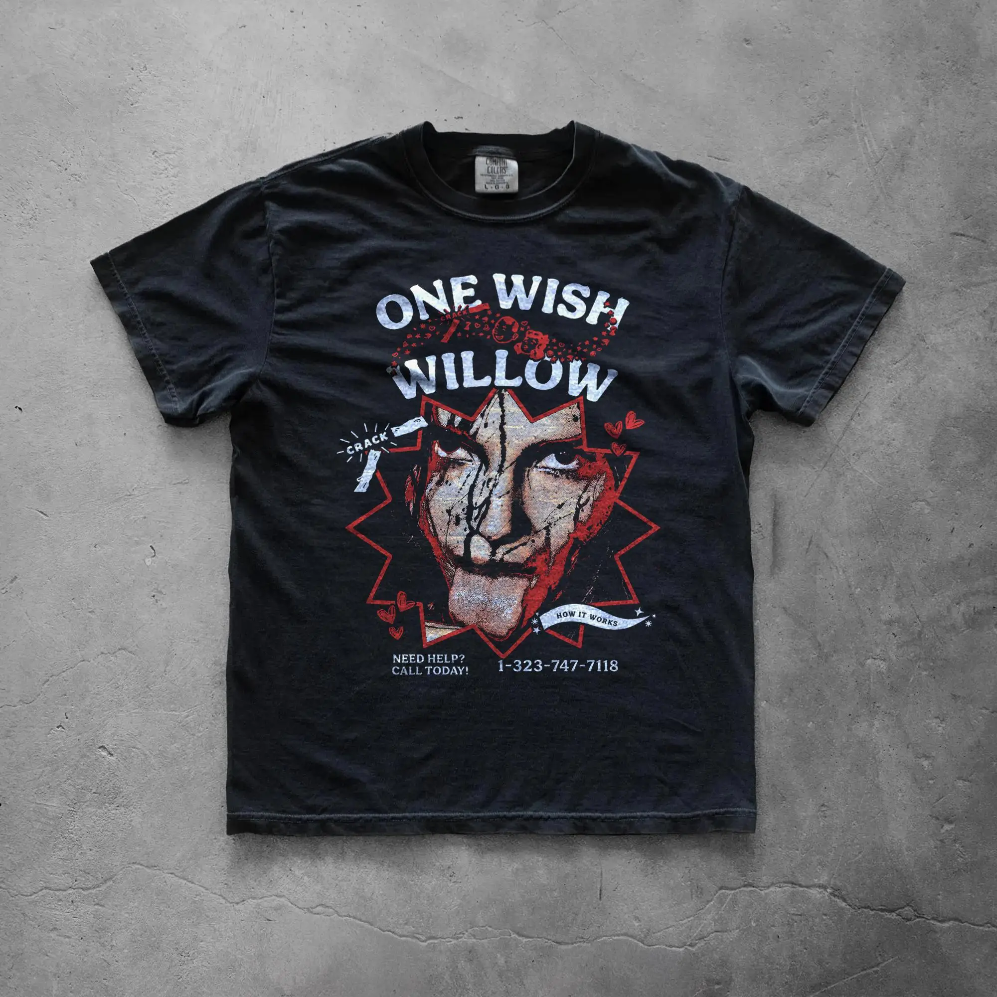 Obsession One Wish Willow Graphic T-Shirt 2026 Summer Fashion Y2K New Men Women Oversized Cotton Vintage Clothing Streetwear Top
