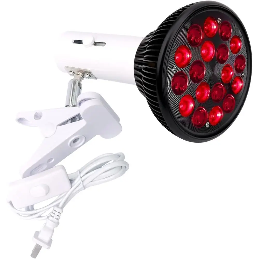 

Red Light Therapy Lamp-54W 18 LED Inrared Light Therapy Device with Adjustable Lamp Holder, 660nm Red and 850nm Near Inrared or