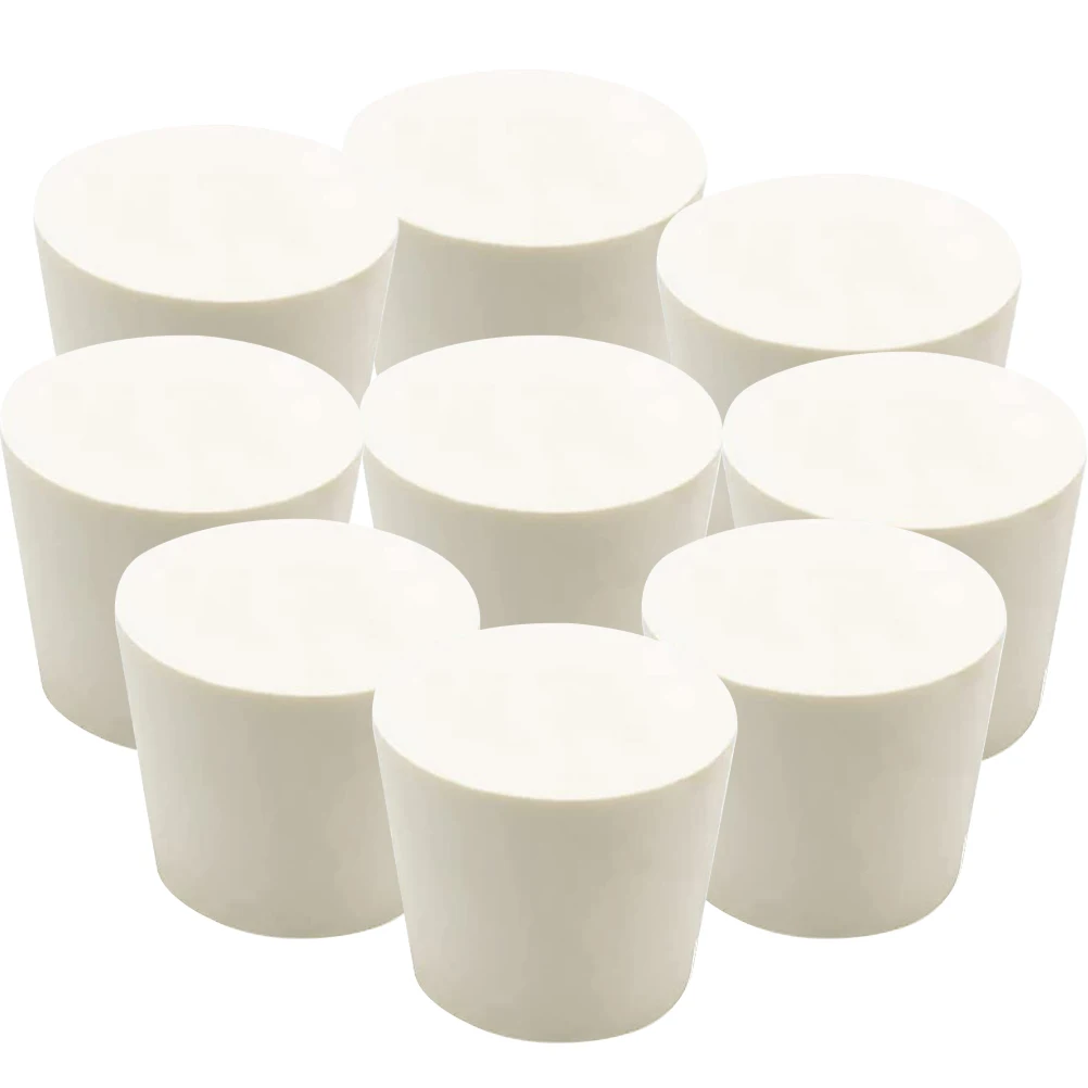 

9pcs Fermentation Rubber Stopper 6# Top33mm Bottom25mm Height28mm Airtight Bottle Corks for DIY Drinks Sealing Accessories
